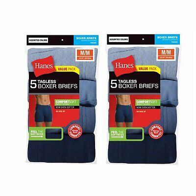 3 Pack Men's Cotton Underwear TAG Boxer Briefs with Comfort Flex Waistband